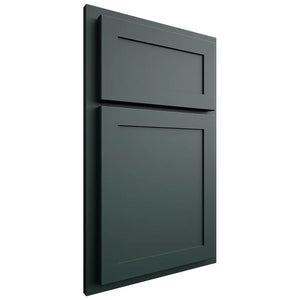 Shiloh Cabinetry Partial Overlay Malibu Paintable Billiard Green Door
