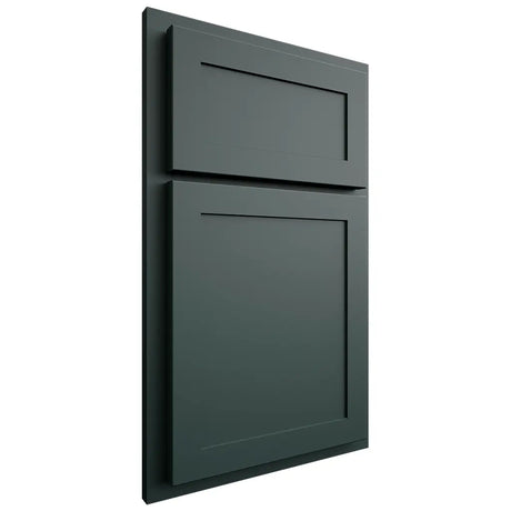 Shiloh Cabinetry Partial Overlay Malibu Paintable Billiard Green Door