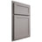 Shiloh Cabinetry Partial Overlay Malibu Paintable Dovetail Gray Door