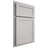 Shiloh Cabinetry Partial Overlay Malibu Paintable Mindful Gray Door