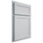 Shiloh Cabinetry Partial Overlay Malibu Paintable Niebla Azul Door