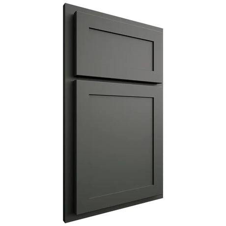 Shiloh Cabinetry Partial Overlay Malibu Paintable Pewter Green Door