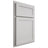 Shiloh Cabinetry Partial Overlay Malibu Paintable Repose Gray Door