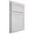 Shiloh Cabinetry Partial Overlay Malibu Paintable Soft White Door