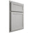 Shiloh Cabinetry Partial Overlay Malibu Paintable Unusual Gray Door