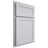 Shiloh Cabinetry Partial Overlay Malibu Paintable Upward Door