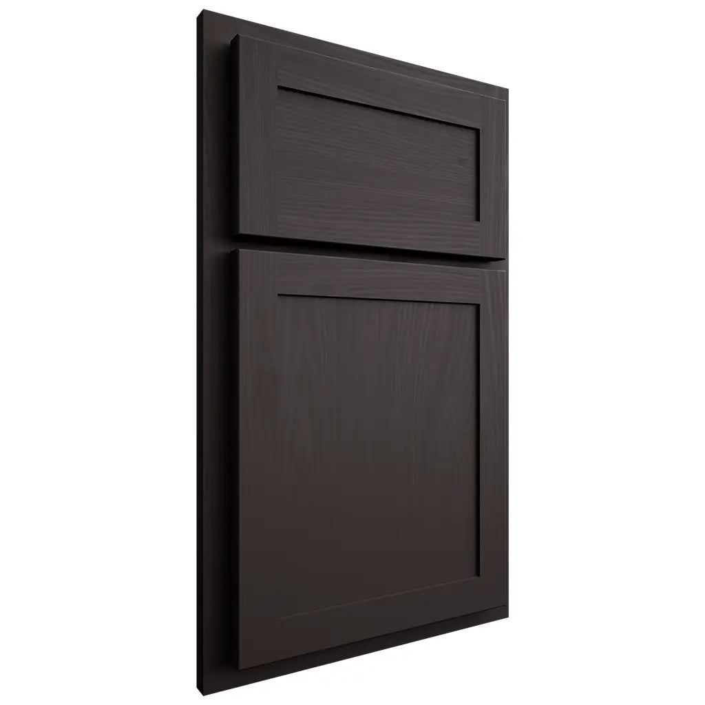 Shiloh Cabinetry Partial Overlay Malibu Poplar Plain Cut Carbon Door