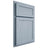 Shiloh Cabinetry Partial Overlay Malibu Poplar Plain Cut Sky Door