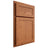 Shiloh Cabinetry Partial Overlay Malibu Red Oak Plain Cut Harvest Door
