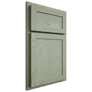 Shiloh Cabinetry Partial Overlay Malibu Red Oak Plain Cut Moss Door