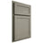 Shiloh Cabinetry Partial Overlay Malibu Red Oak Plain Cut Thyme Door