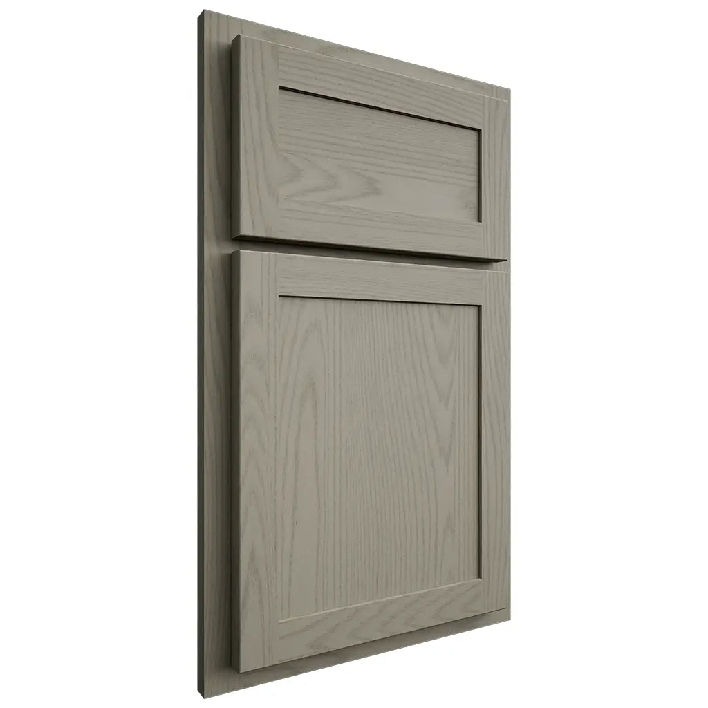 Shiloh Cabinetry Partial Overlay Malibu Red Oak Plain Cut Thyme Door