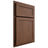 Shiloh Cabinetry Partial Overlay Malibu Walnut Plain Cut Natural Door