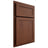 Shiloh Cabinetry Partial Overlay Malibu Walnut Plain Cut Rye Door