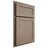 Shiloh Cabinetry Partial Overlay Malibu White Oak Plain Cut Almond Door