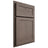 Shiloh Cabinetry Partial Overlay Malibu White Oak Plain Cut Clay Door