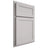 Shiloh Cabinetry Partial Overlay Malibu White Oak Plain Cut Cotton Door