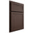 Shiloh Cabinetry Partial Overlay Malibu White Oak Plain Cut Dusk Door