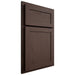 Shiloh Cabinetry Partial Overlay Malibu White Oak Plain Cut Dusk Door