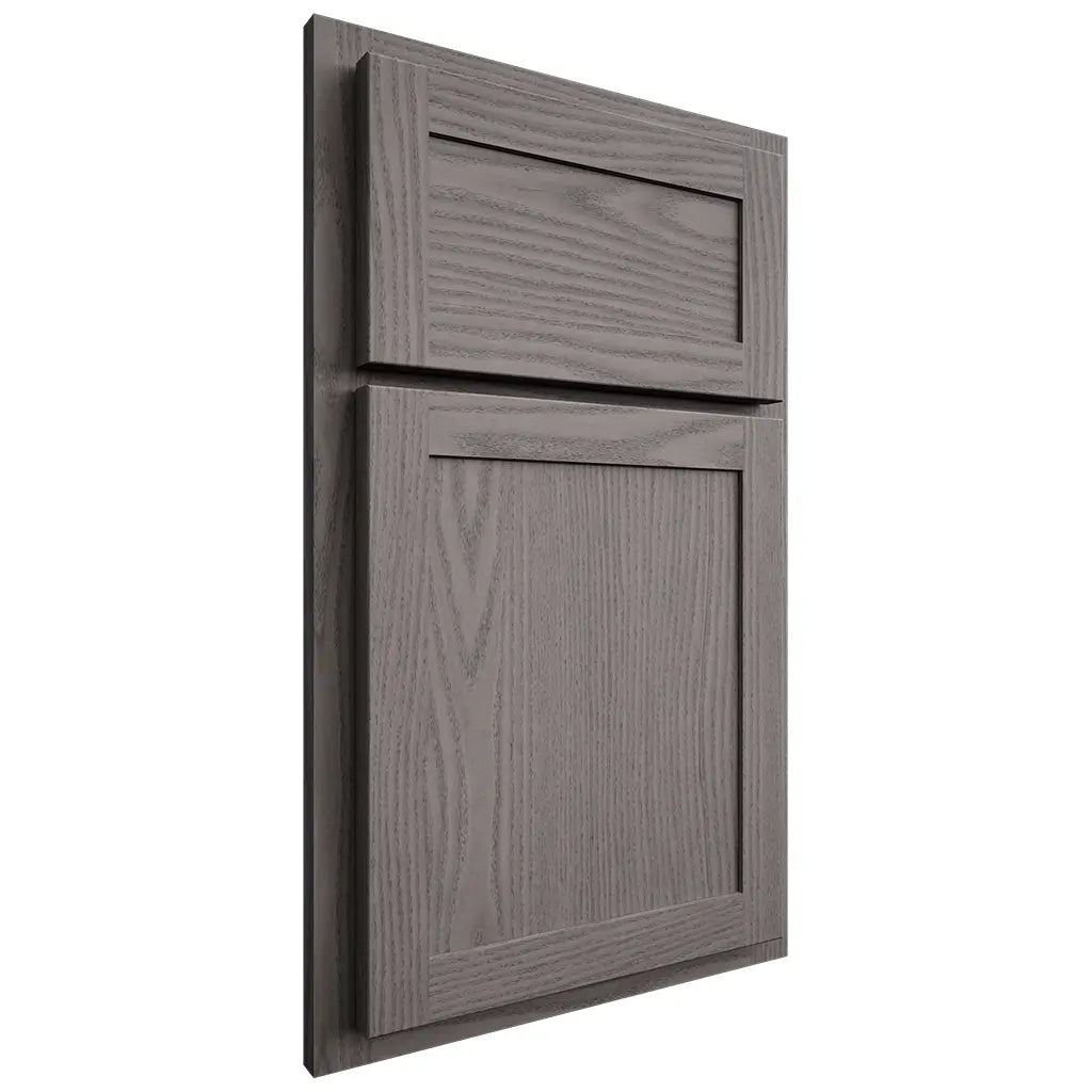 Shiloh Cabinetry Partial Overlay Malibu White Oak Plain Cut Flagstone Door