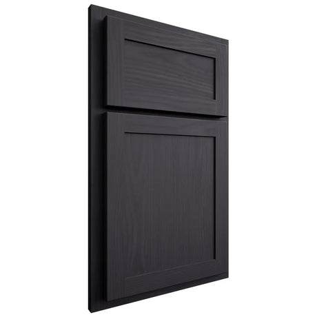 Shiloh Cabinetry Partial Overlay Malibu White Oak Plain Cut Harbor Door
