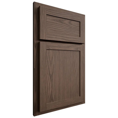 Shiloh Cabinetry Partial Overlay Malibu White Oak Plain Cut Mineral Door