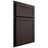 Shiloh Cabinetry Partial Overlay Malibu White Oak Plain Cut Morel Door