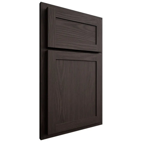 Shiloh Cabinetry Partial Overlay Malibu White Oak Plain Cut Morel Door