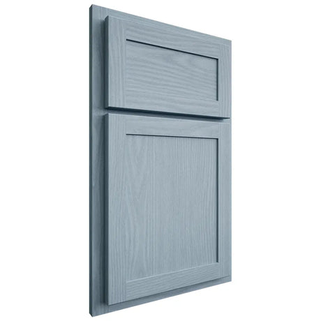 Shiloh Cabinetry Partial Overlay Malibu White Oak Plain Cut Sky Door