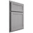 Shiloh Cabinetry Partial Overlay Malibu White Oak Plain Cut Stratus Door
