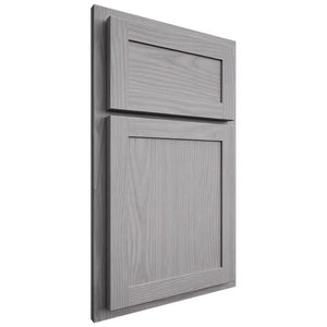 Shiloh Cabinetry Partial Overlay Malibu White Oak Plain Cut Stratus Door