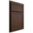 Shiloh Cabinetry Partial Overlay Malibu White Oak Quarter Sawn Braun Door