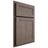 Shiloh Cabinetry Partial Overlay Malibu White Oak Quarter Sawn Clay Door