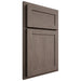 Shiloh Cabinetry Partial Overlay Malibu White Oak Quarter Sawn Clay Door