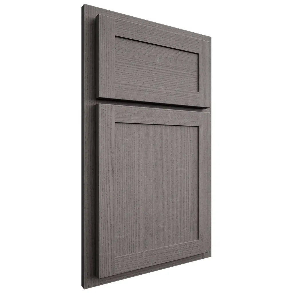 Shiloh Cabinetry Partial Overlay Malibu White Oak Quarter Sawn Flagstone Door