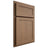 Shiloh Cabinetry Partial Overlay Malibu White Oak Quarter Sawn Medium Door