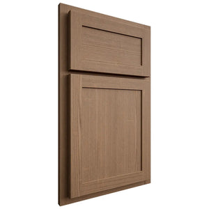 Shiloh Cabinetry Partial Overlay Malibu White Oak Quarter Sawn Medium Door
