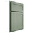 Shiloh Cabinetry Partial Overlay Malibu White Oak Quarter Sawn Moss Door