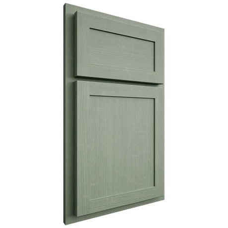 Shiloh Cabinetry Partial Overlay Malibu White Oak Quarter Sawn Moss Door