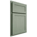 Shiloh Cabinetry Partial Overlay Malibu White Oak Quarter Sawn Moss Door