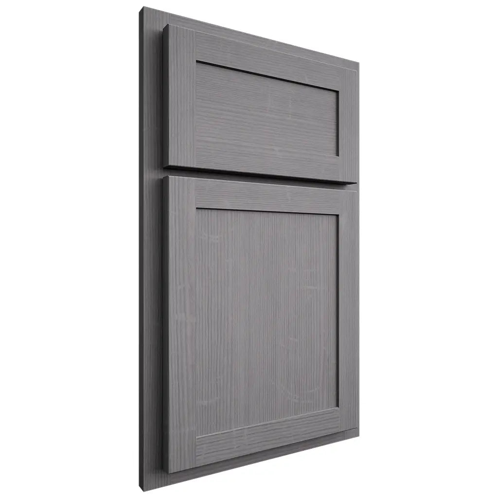 Shiloh Cabinetry Partial Overlay Malibu White Oak Quarter Sawn Sterling Door