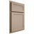 Shiloh Cabinetry Partial Overlay Malibu White Oak Quarter Sawn Straw Door