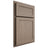 Shiloh Cabinetry Partial Overlay Malibu White Oak Rift Cut Almond Door