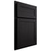 Shiloh Cabinetry Partial Overlay Malibu White Oak Rift Cut Espresso Door