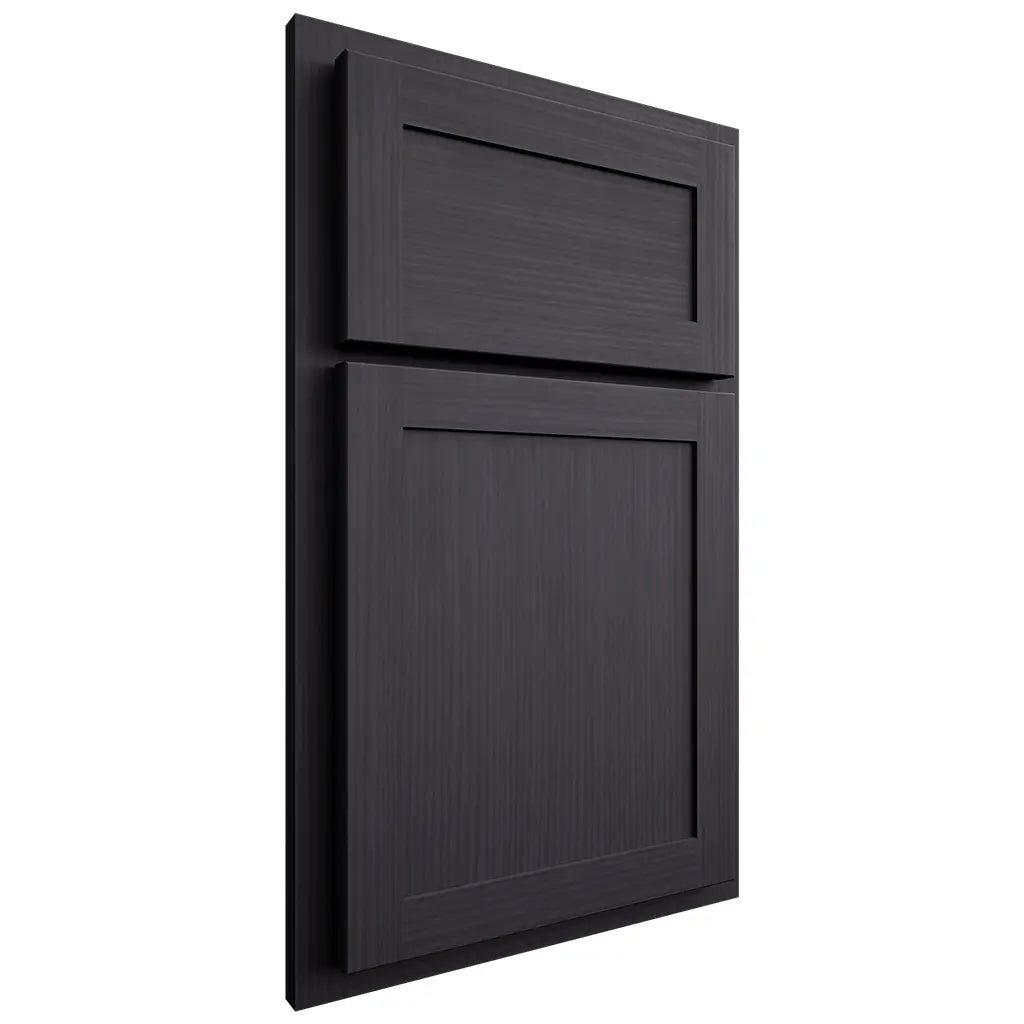 Shiloh Cabinetry Partial Overlay Malibu White Oak Rift Cut Harbor Door