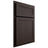 Shiloh Cabinetry Partial Overlay Malibu White Oak Rift Cut Morel Door
