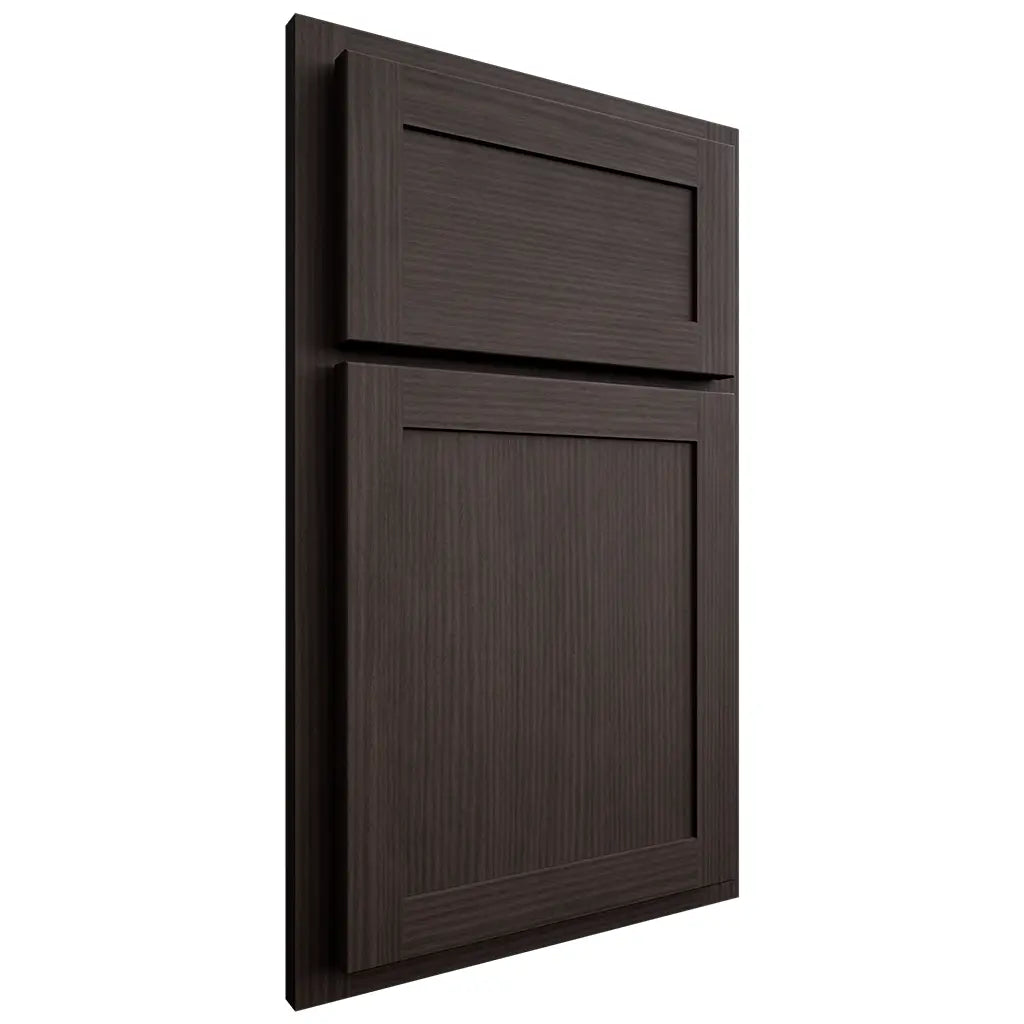 Shiloh Cabinetry Partial Overlay Malibu White Oak Rift Cut Morel Door
