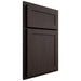 Shiloh Cabinetry Partial Overlay Malibu White Oak Rift Cut Morel Door