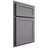 Shiloh Cabinetry Partial Overlay Malibu White Oak Rift Cut Sterling Door