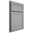 Shiloh Cabinetry Partial Overlay Malibu White Oak Rift Cut Stratus Door